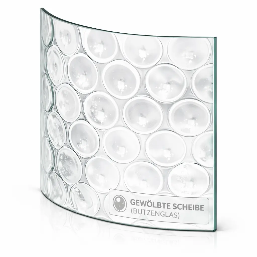 Gewölbte Glasscheiben