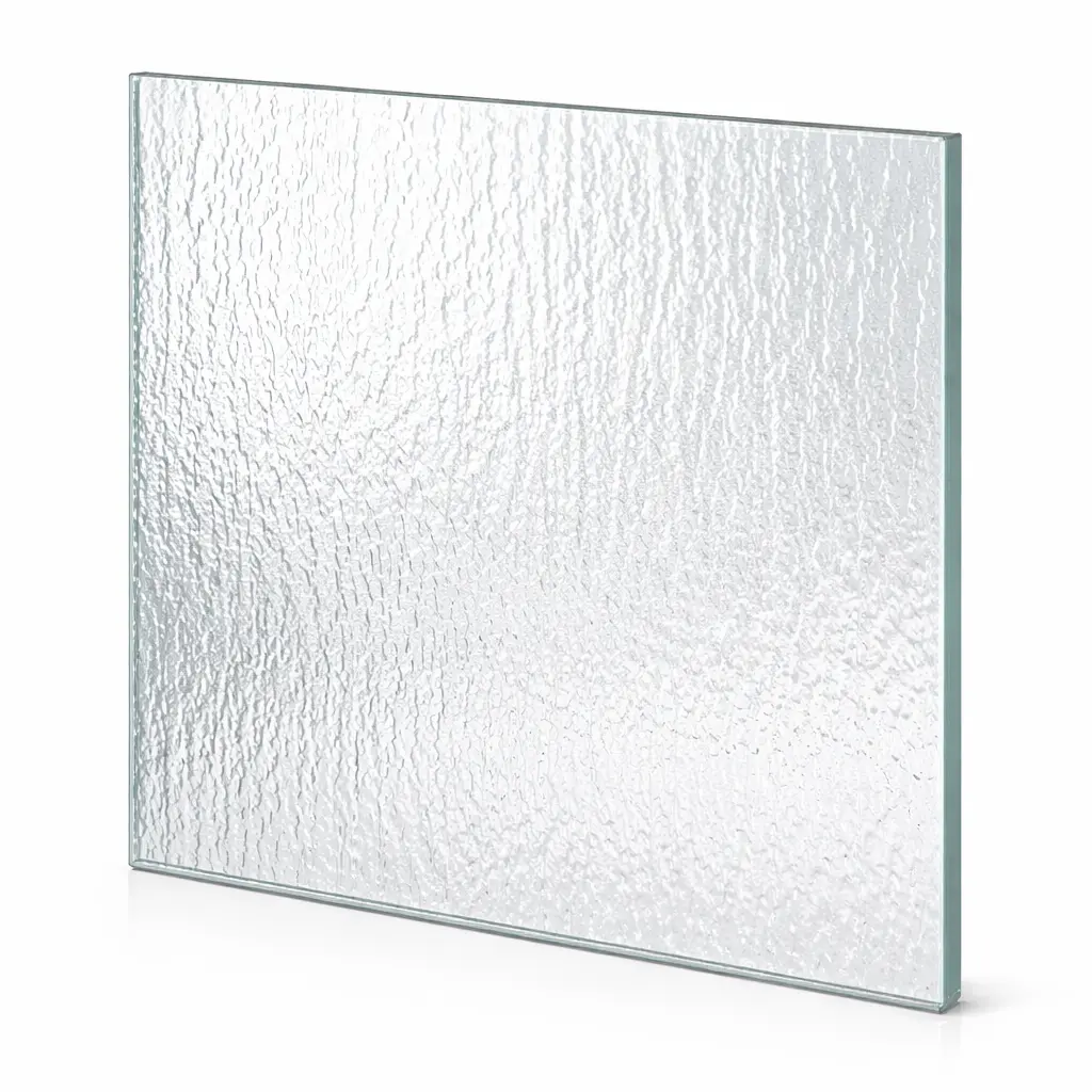Ornamentglas mit Struktur
